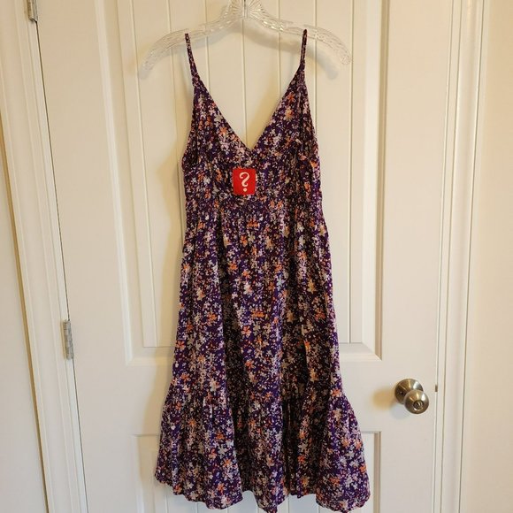 Rhetorical Factory Floral Purple Dress Size Medium - Picture 9 of 10